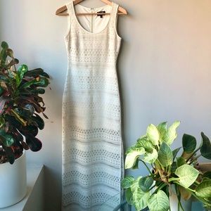 GUESS Crochet Cream Sleeveless Maxi Dress